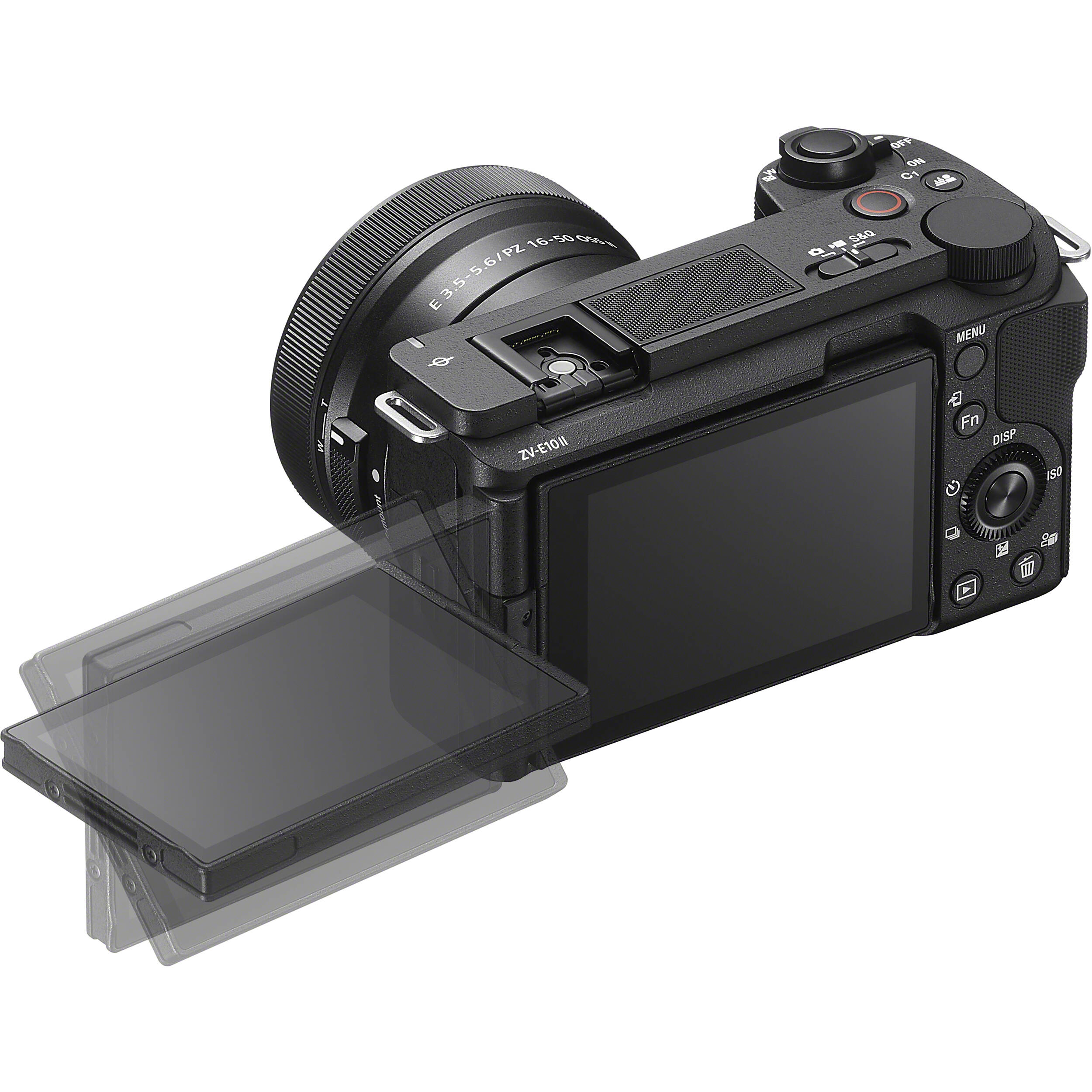 Sony ZV-E10 II video camera with 16-50mm zoom lens, compact digital camera for vlogging and content creation