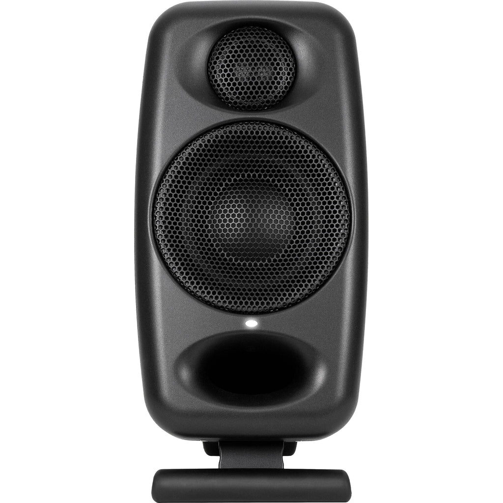 IK Multimedia iLoud Micro Monitor Pro active nearfield monitor speaker showing front view with control knobs and grille.