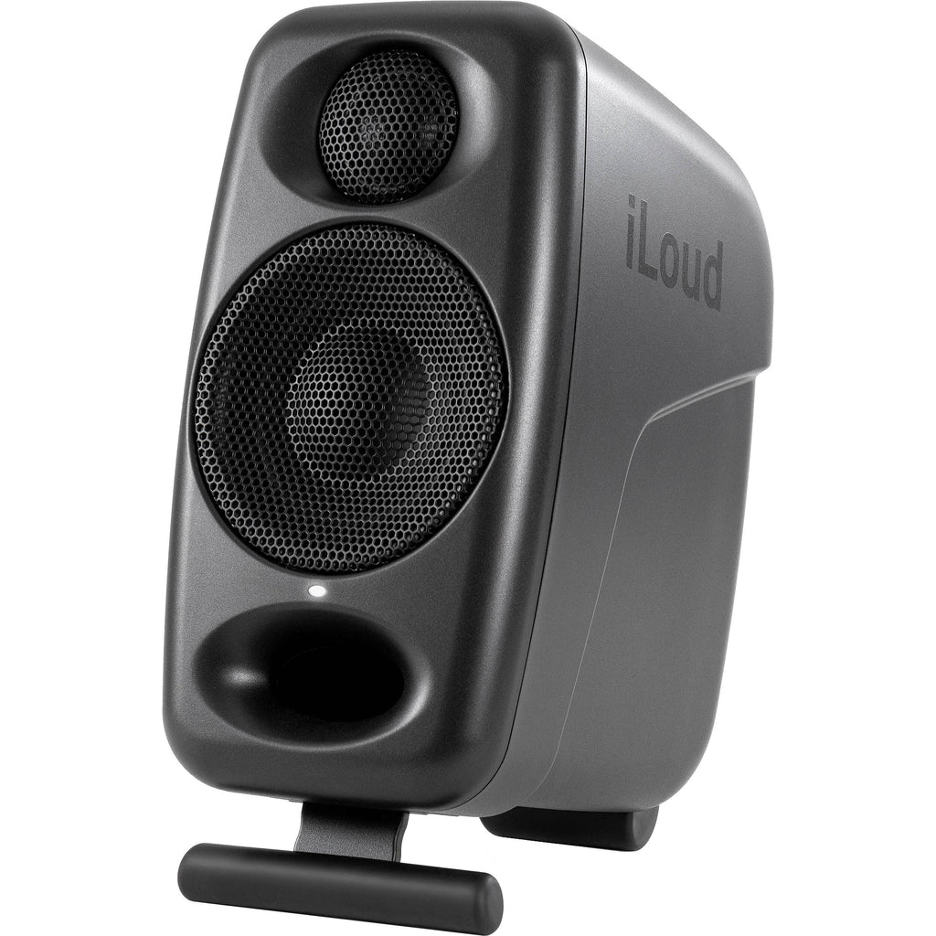 IK Multimedia iLoud Micro Monitor Pro active nearfield monitor with sleek black finish and compact design for high-quality audio.