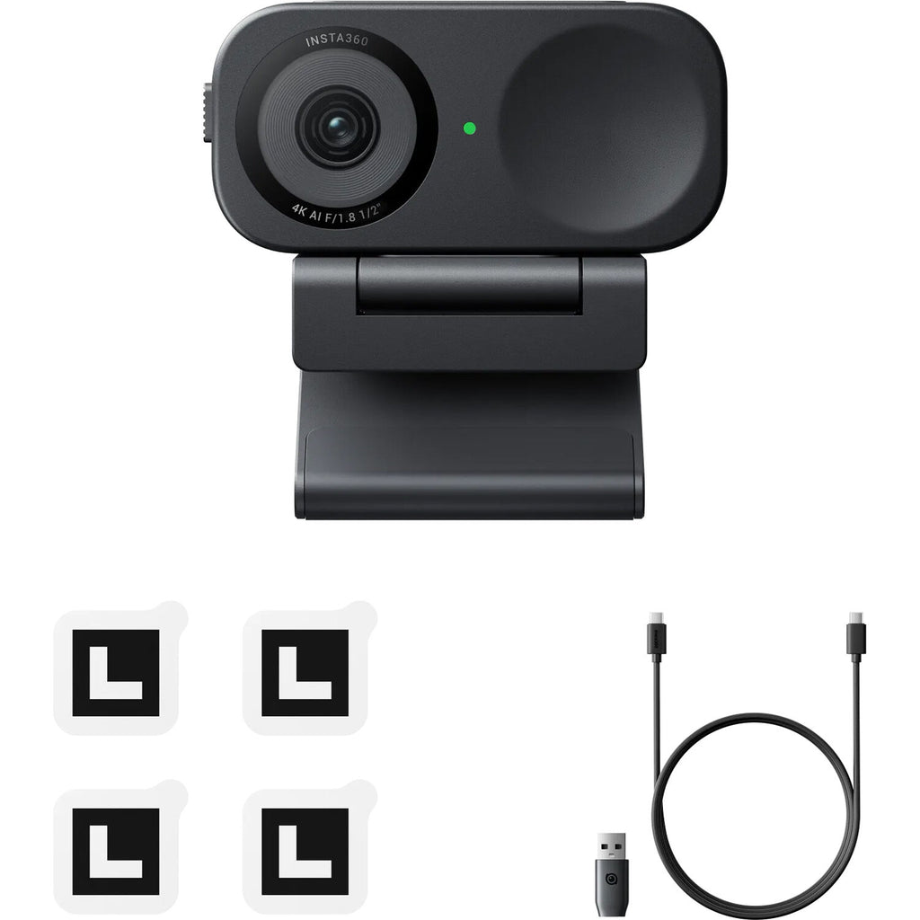 Insta360 Link 2C Standard video conferencing camera with adjustable lens and built-in microphone for remote meetings