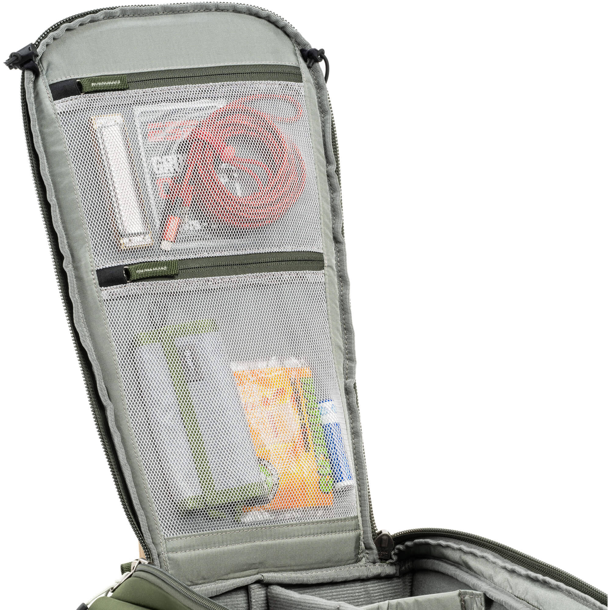 Think Tank Mindshift BackLight video equipment bag with padded compartments and adjustable straps for gear transport.