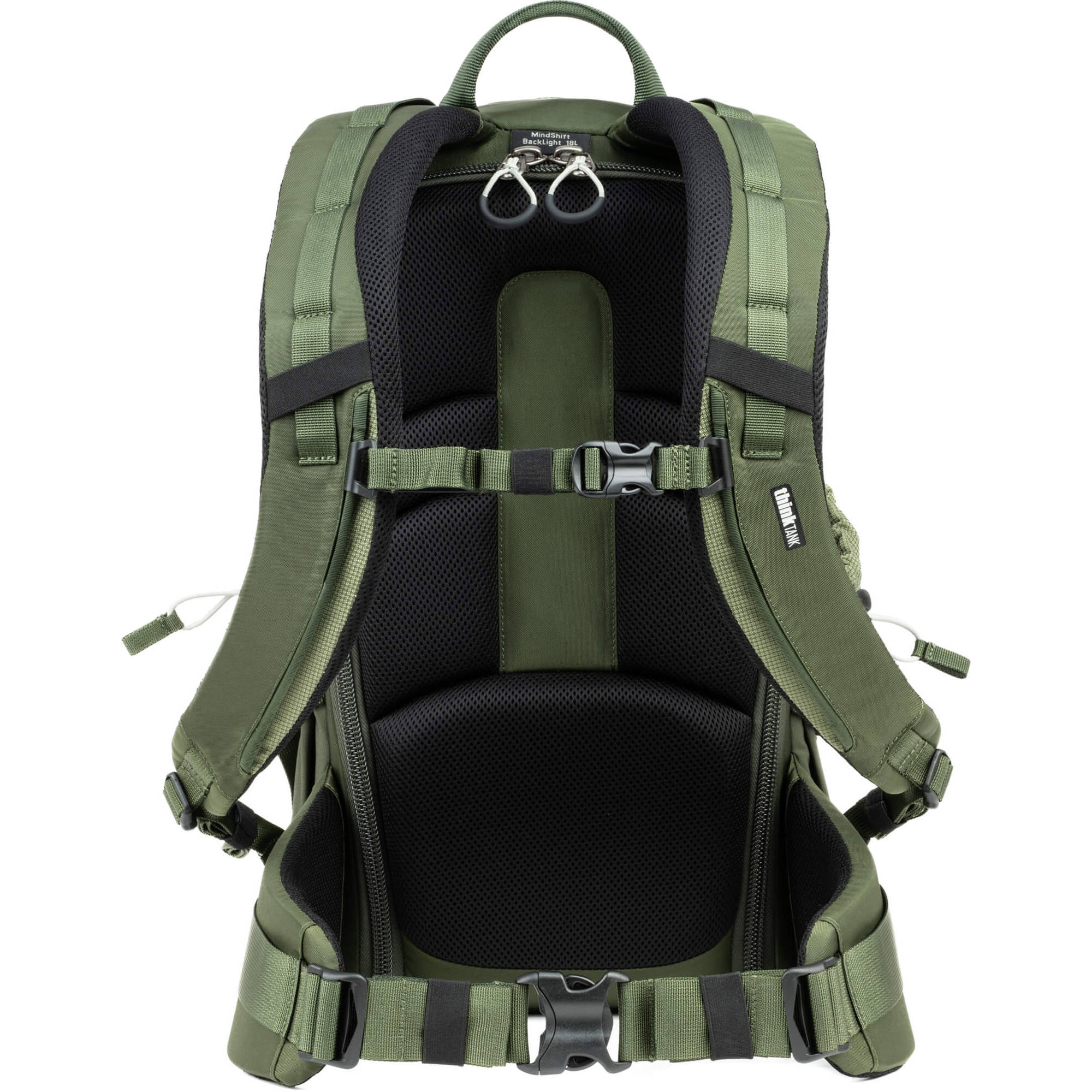 Think Tank Mindshift BackLight video equipment bag with padded compartments and adjustable straps for professional gear storage