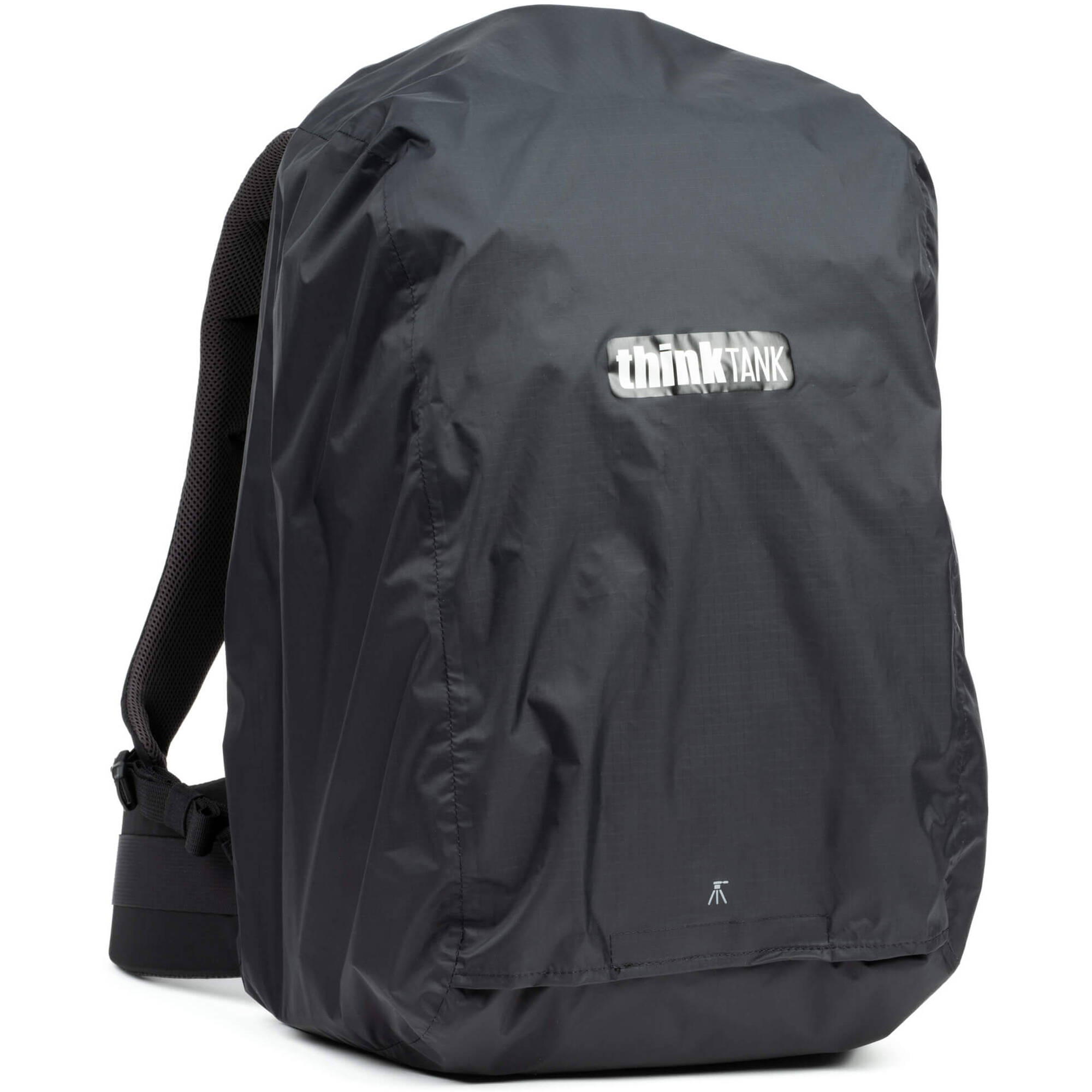 Think Tank Mindshift BackLight video equipment bag with padded interior and adjustable straps for professional gear storage.