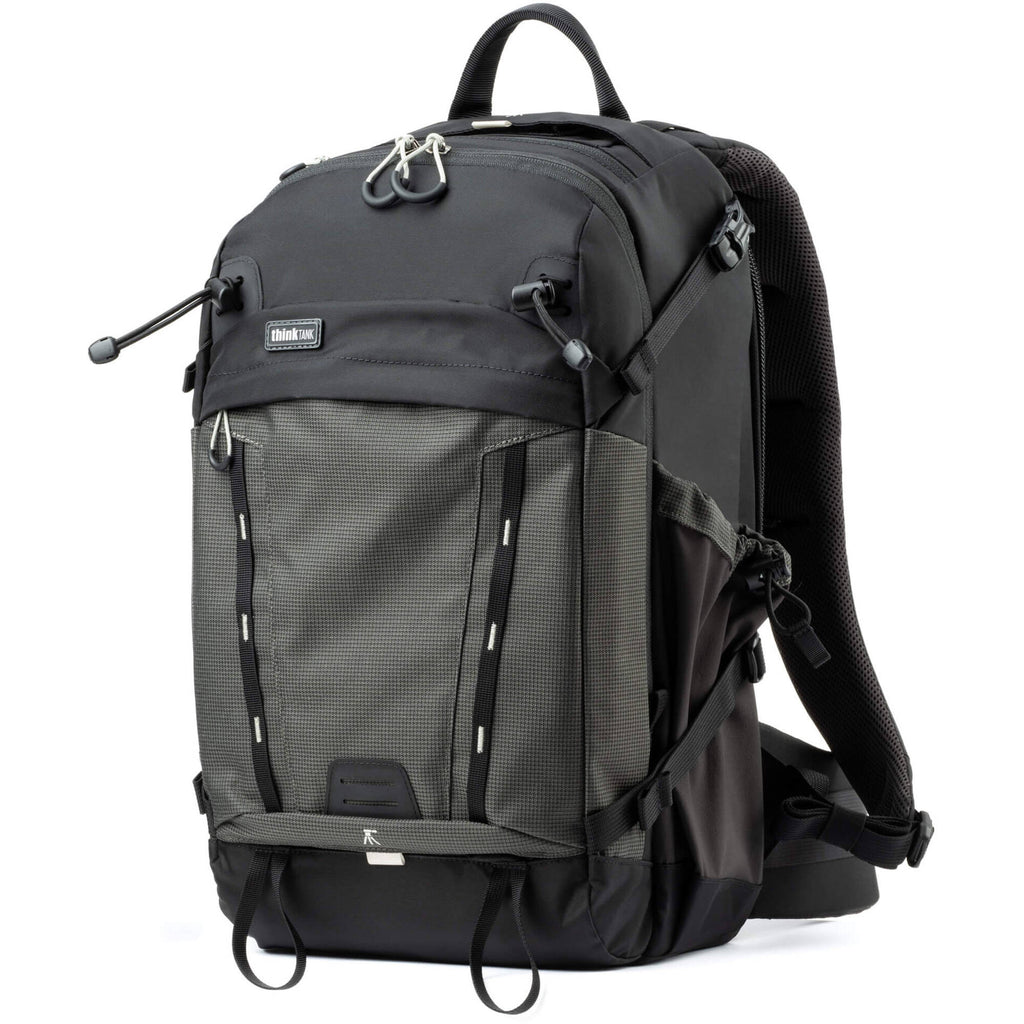 Think Tank Mindshift BackLight video equipment bag with padded compartments and adjustable straps for professional gear storage