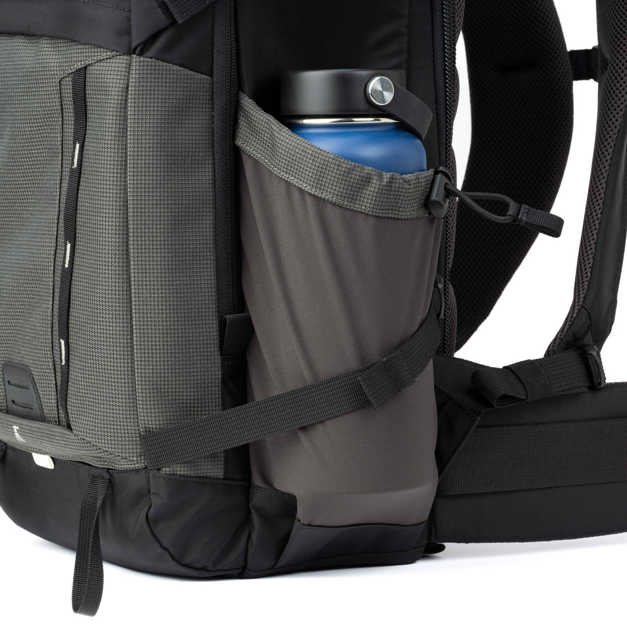 Think Tank Mindshift BackLight video equipment bag with padded compartments and adjustable straps for camera gear storage.