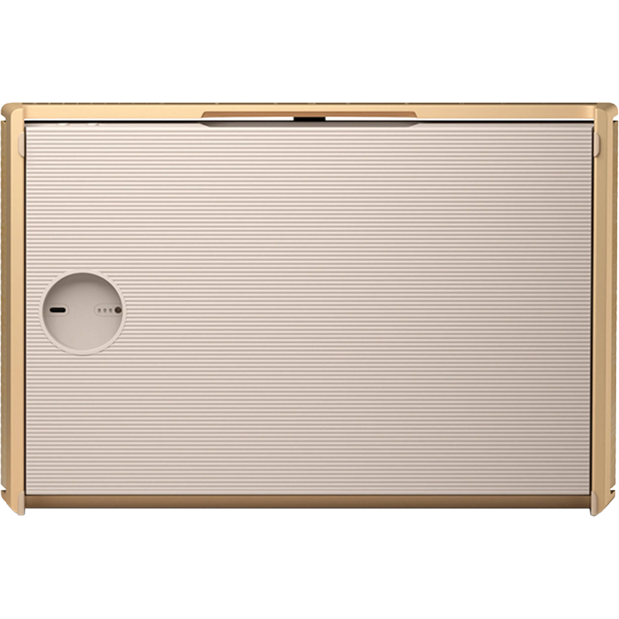 Wireless Bang & Olufsen Beosound Level speaker with sleek design and fabric covering, showcasing modern home audio technology.