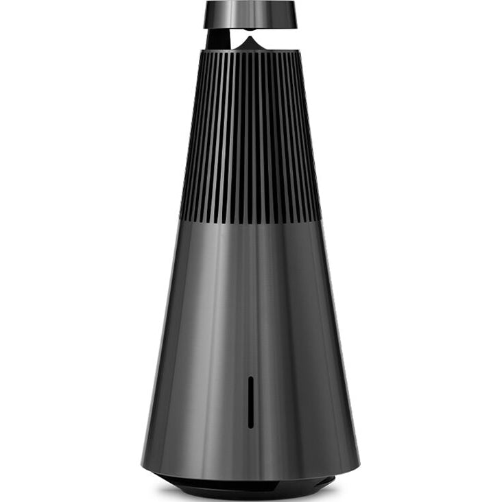 Bang & Olufsen Beosound 2 3rd Gen wireless speaker with sleek cylindrical design and premium black finish.