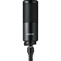 Shure SM4 condenser microphone with black body and grille, suitable for studio and live sound applications.