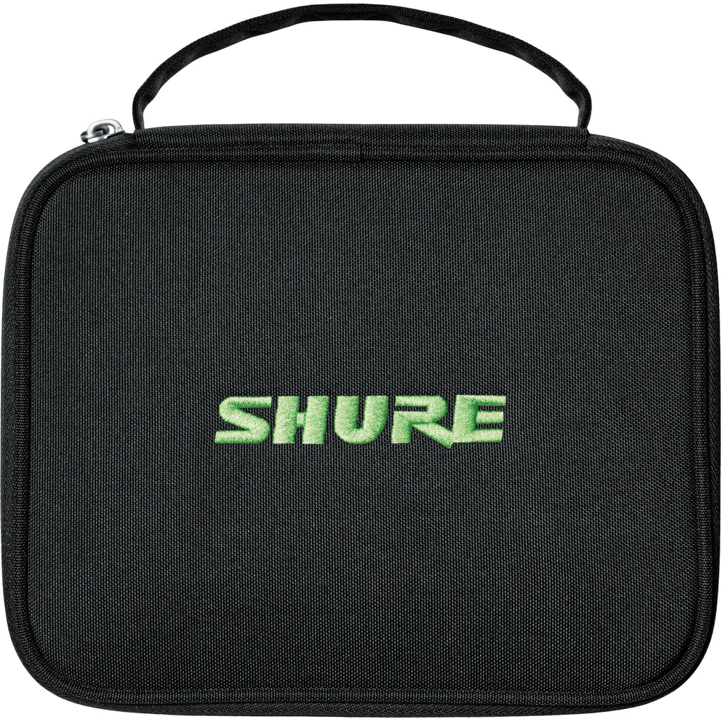 Shure SM4 Kit condenser microphones with microphone clips and cables, professional audio equipment for studio or live sound.