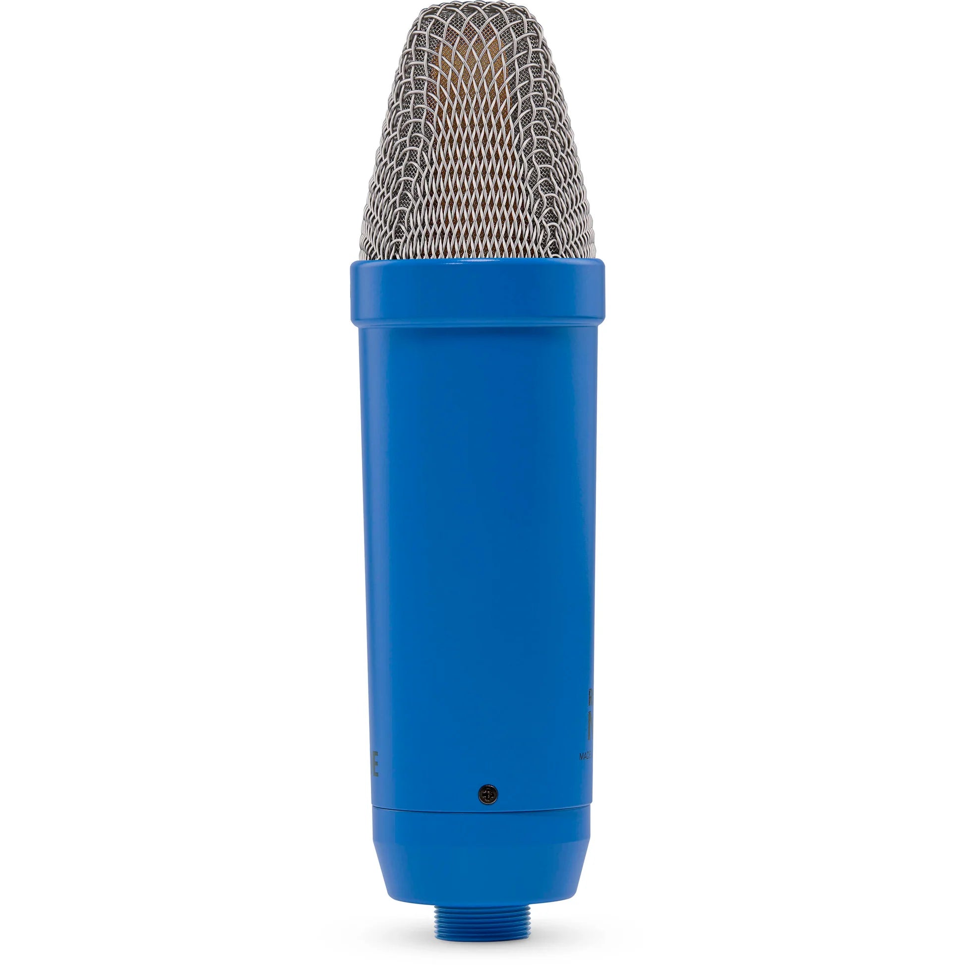 Rode NT1 Signature Series condenser microphone with gold finish and shock mount for studio recording and vocals.
