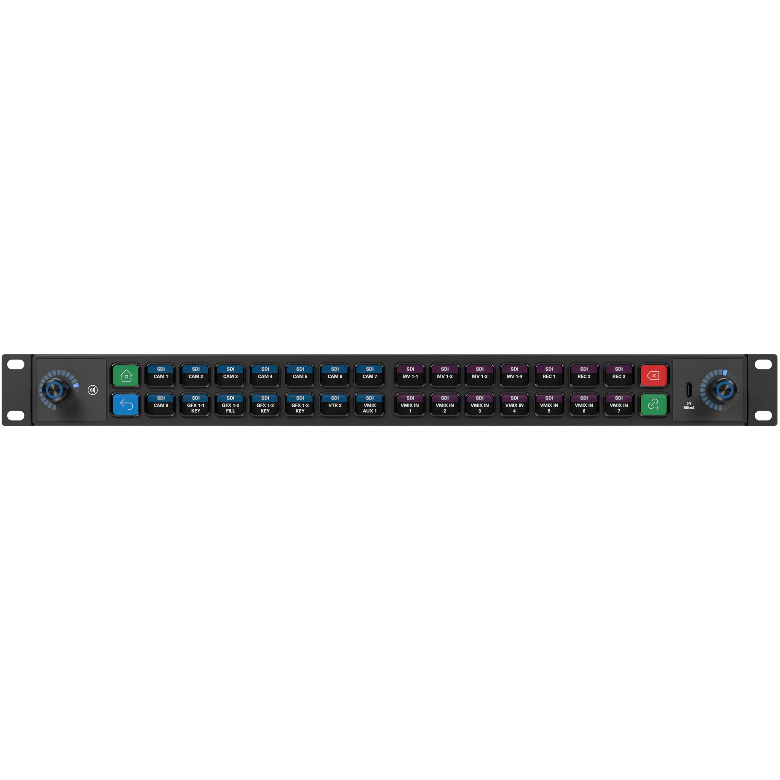 Elgato Stream Deck Studio video editing controller with customizable buttons and professional layout for streamers and content creators.
