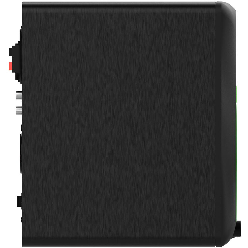 Mackie CR4.5 desktop speakers with black finish, compact design, and control knobs on the front panel.