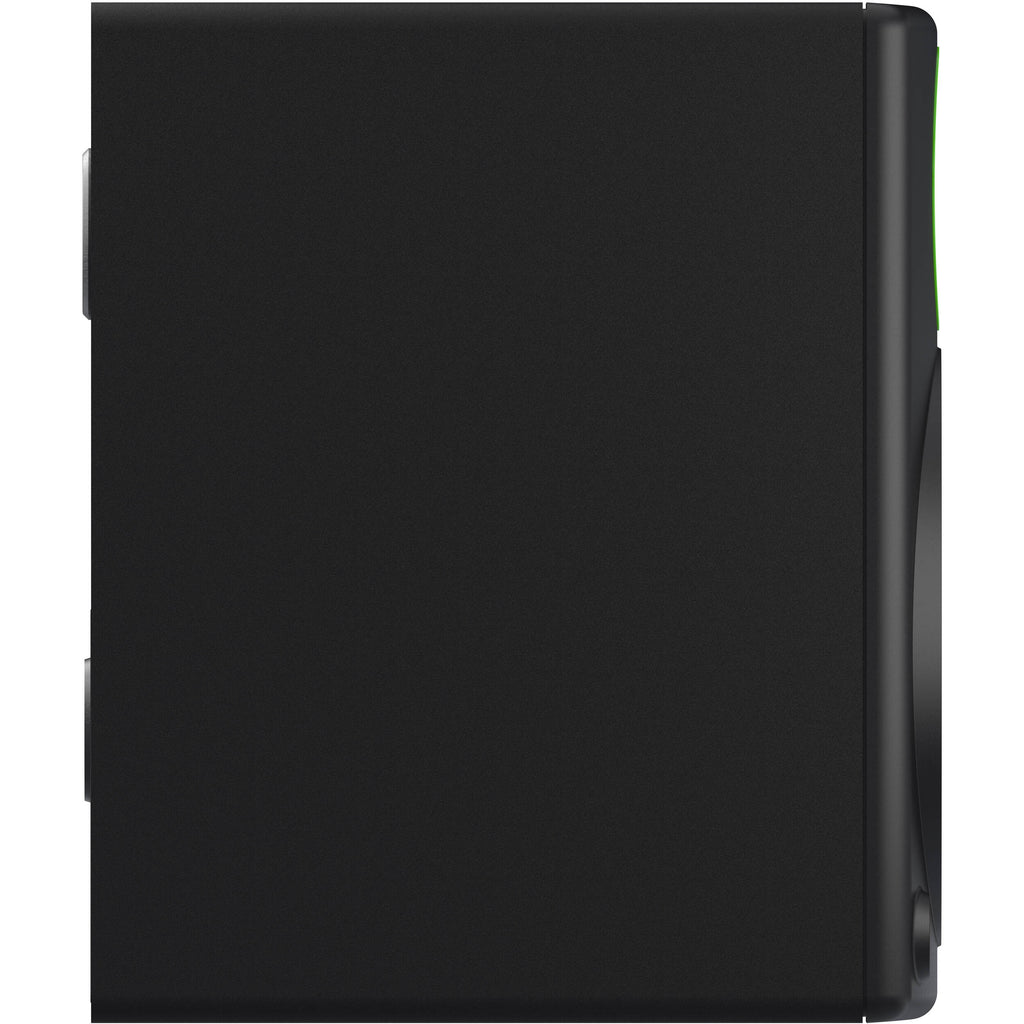 Mackie CR5BT desktop speakers in black with control knobs and audio input ports, designed for high-quality home or office audio.