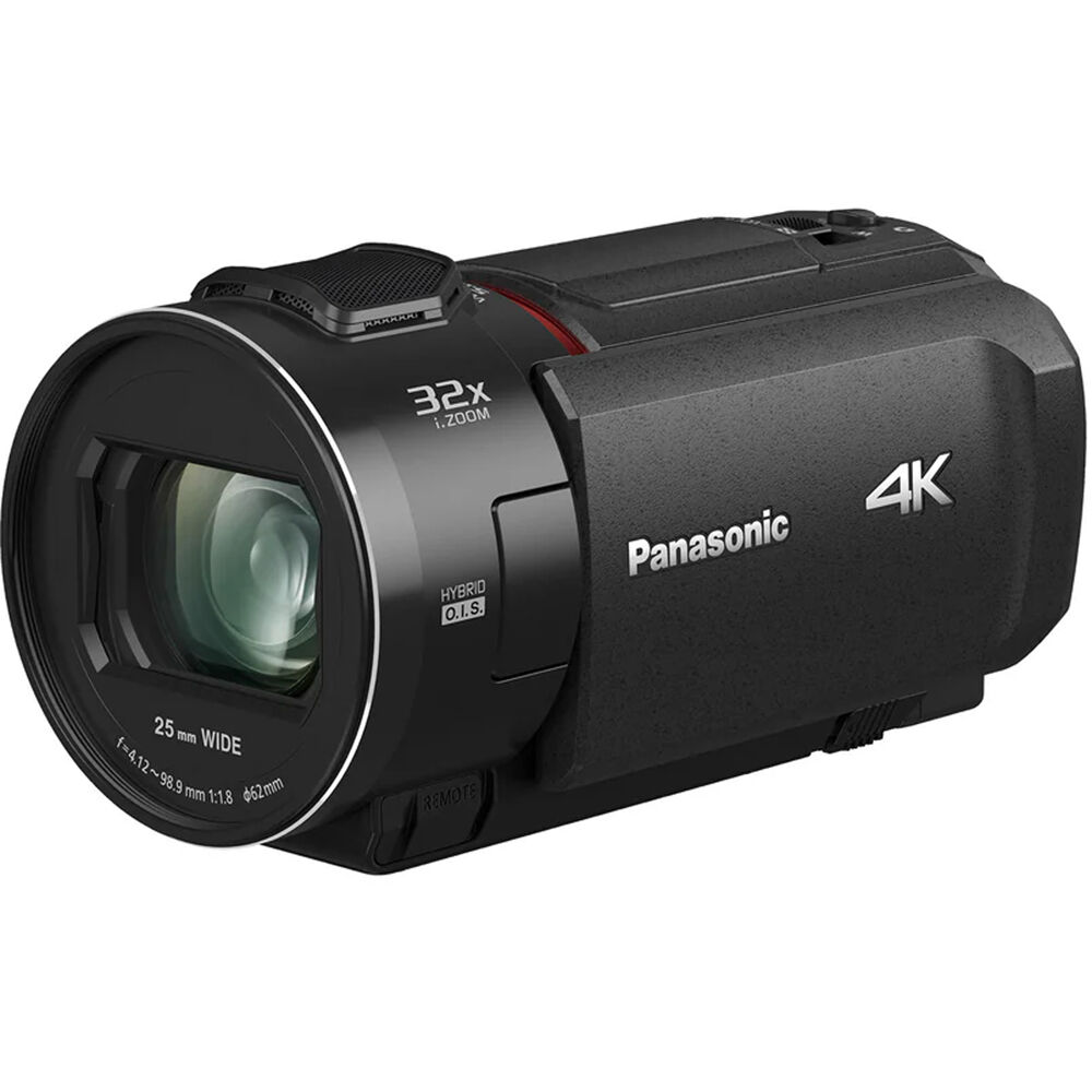 Panasonic HC-VX3 camcorder showing front view with lens, grip, and control buttons for high-quality video recording.