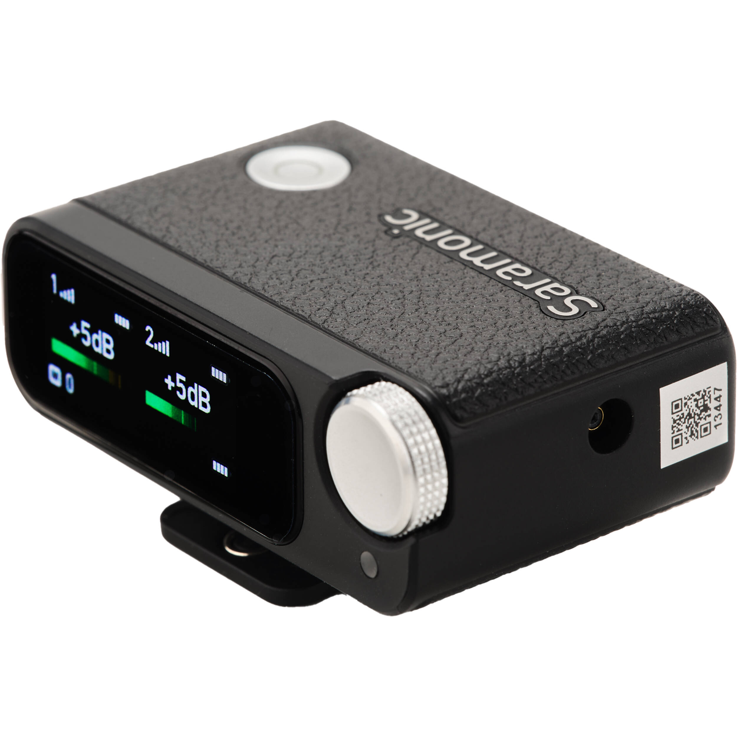 Saramonic Ultra Creator Wireless Microphone System with transmitter and receiver units, compact design for content creation and filming.