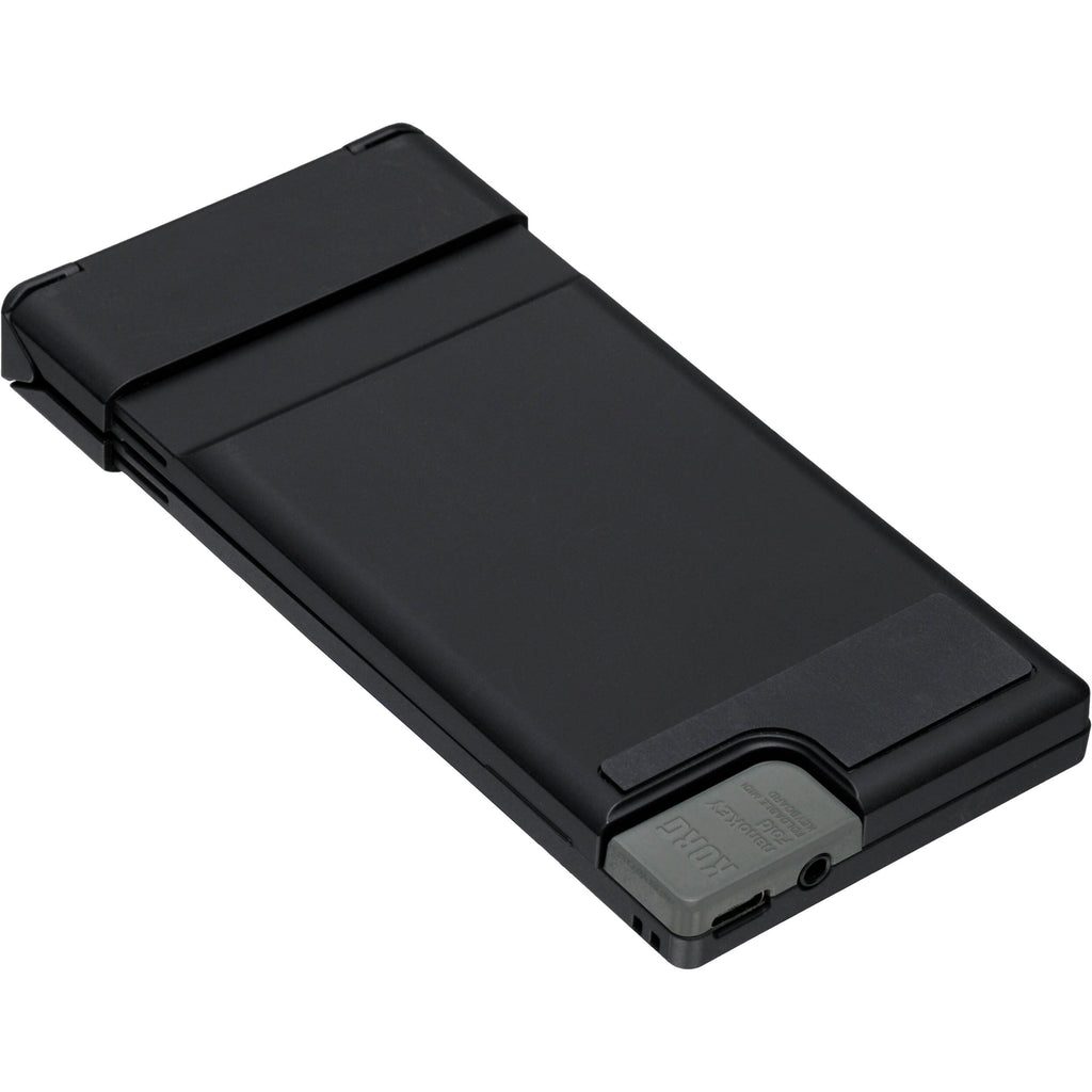 Korg nanoKEY Fold black portable MIDI keyboard and sequencer with foldable keys and compact design.