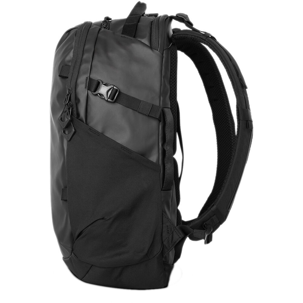 Wandrd Nimbus 18L video equipment bag with padded compartments and adjustable straps for camera gear storage.