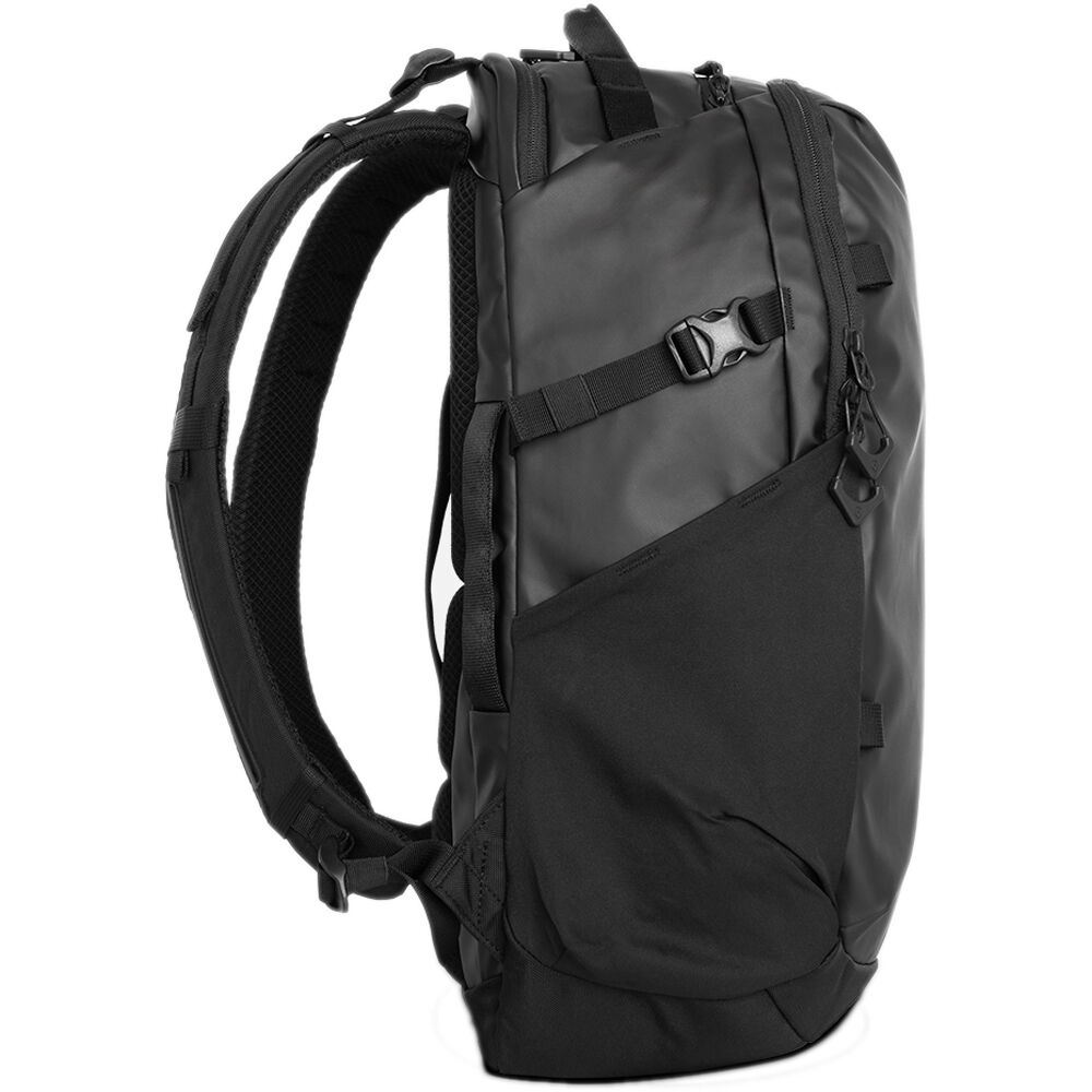 Wandrd Nimbus 18L video equipment bag with padded compartments and durable black nylon exterior, designed for gear protection.