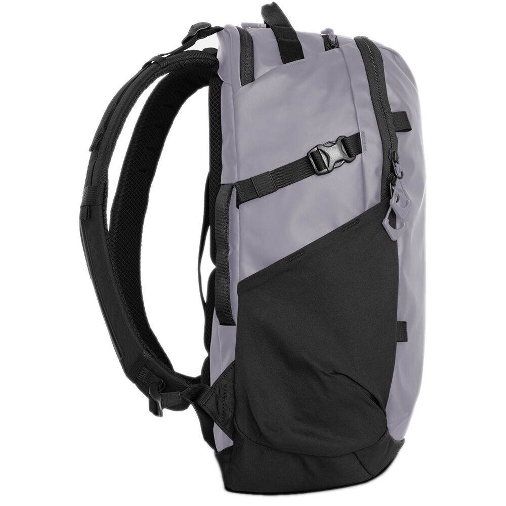 Wandrd Nimbus 18L video equipment bag with padded compartments and adjustable straps, designed for camera gear storage.