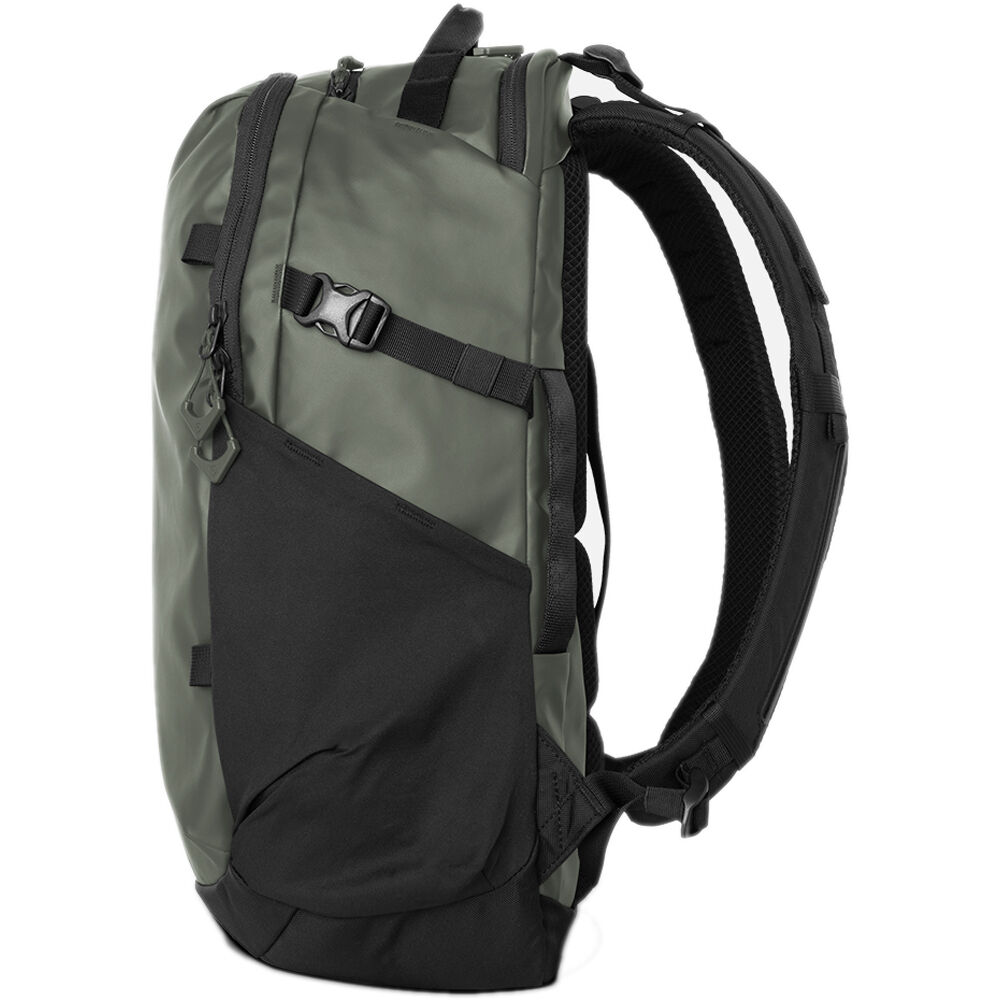 Wandrd Nimbus 18L video equipment bag with padded compartments and adjustable straps for carrying cameras and accessories.