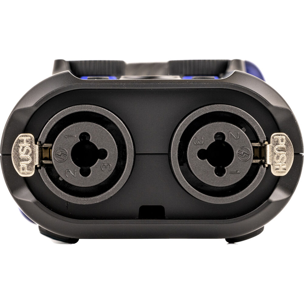 Zoom H5 Digital Recorder with multiple input jacks and compact design for professional audio recording.