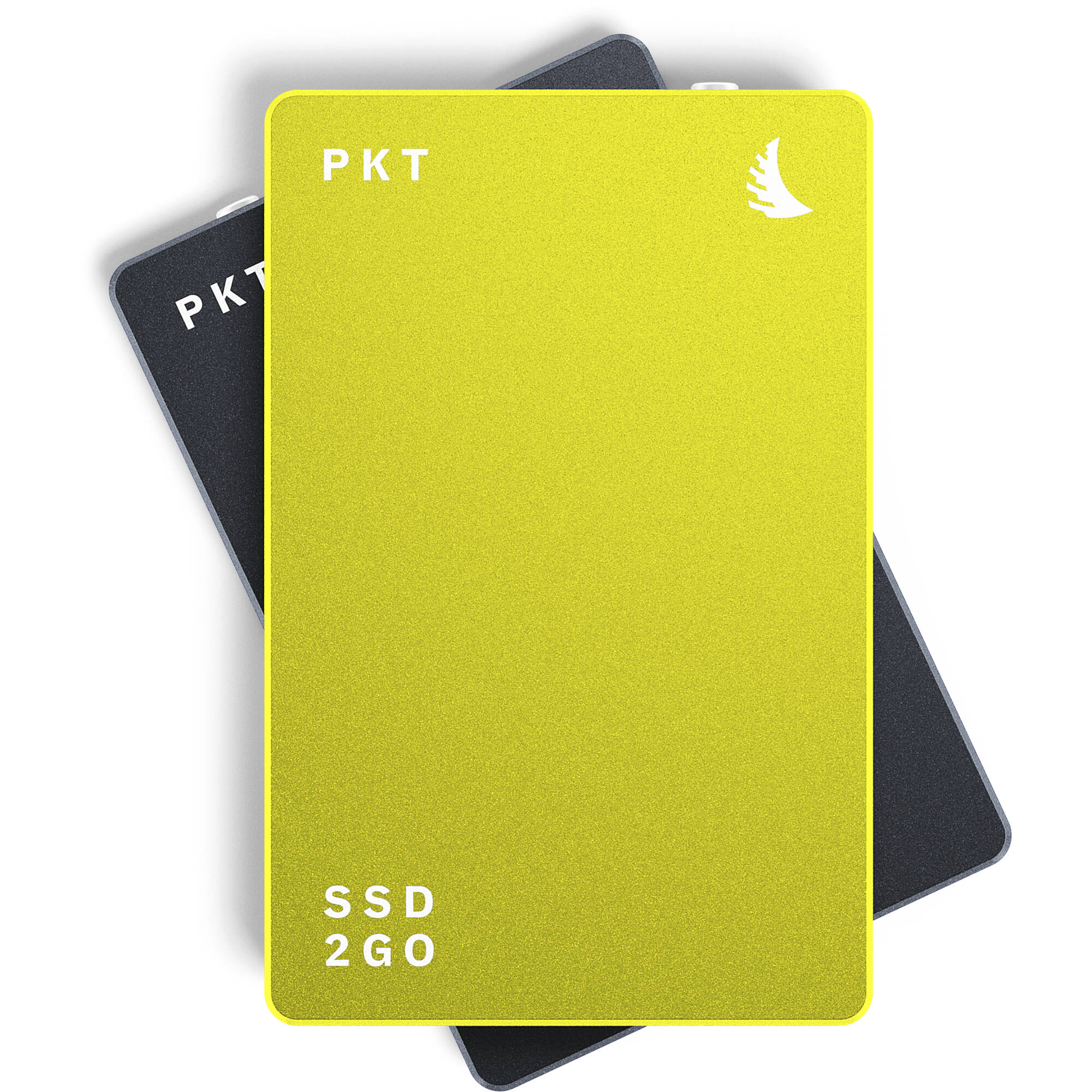 Angelbird SSD2GO PKT portable external SSD drive with compact design and USB connection, suitable for fast data storage and transfer.