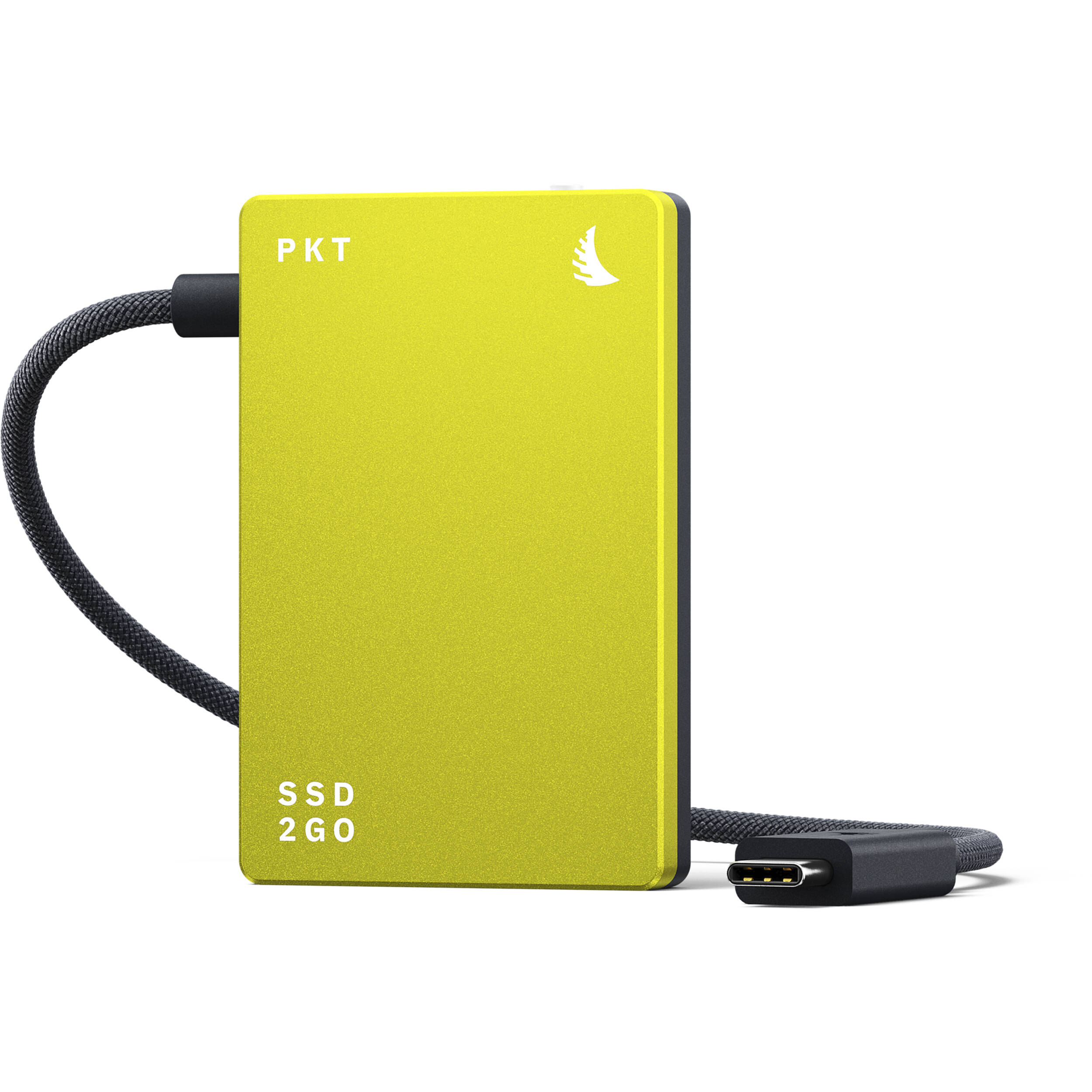 Angelbird SSD2GO PKT portable external SSD drive with sleek design and compact size for fast data storage and transfer.