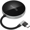 SmallRig SD3.0 memory card reader with USB-C and USB-A ports, black compact design for fast data transfer.