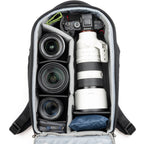 Think Tank Walker Pro Series backpack with padded compartments for video equipment and accessories, black durable camera bag.