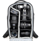 Think Tank Walker Pro Series backpack with multiple compartments for video equipment and gear storage.