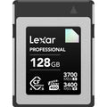 Lexar CFexpress Pro Diamond memory card with R3700/W3400 speeds, featuring durable design and high-performance storage for professional cameras.