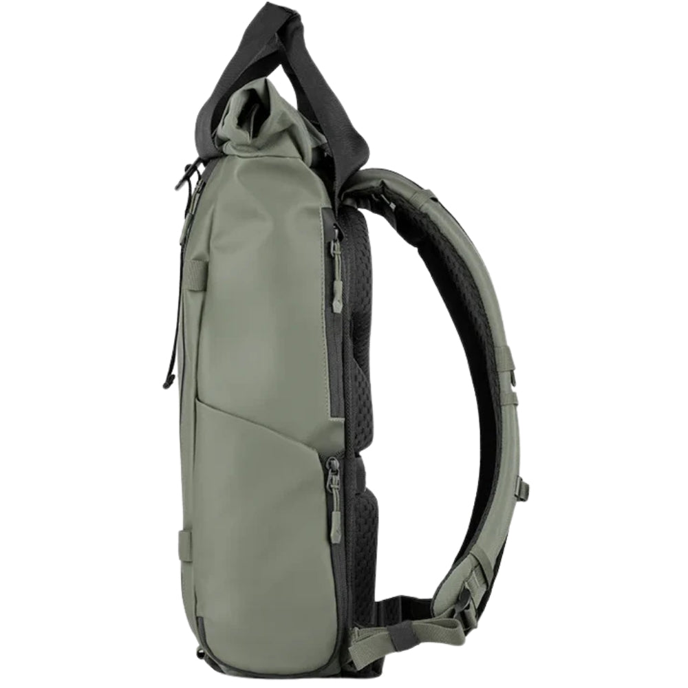 Wandrd Prvke EDC 18L video equipment bag with padded compartments and durable black fabric for camera gear storage.