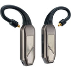 iFi Audio Go Pod Max headphone amplifier and DAC with sleek black design and controls visible on the front panel.