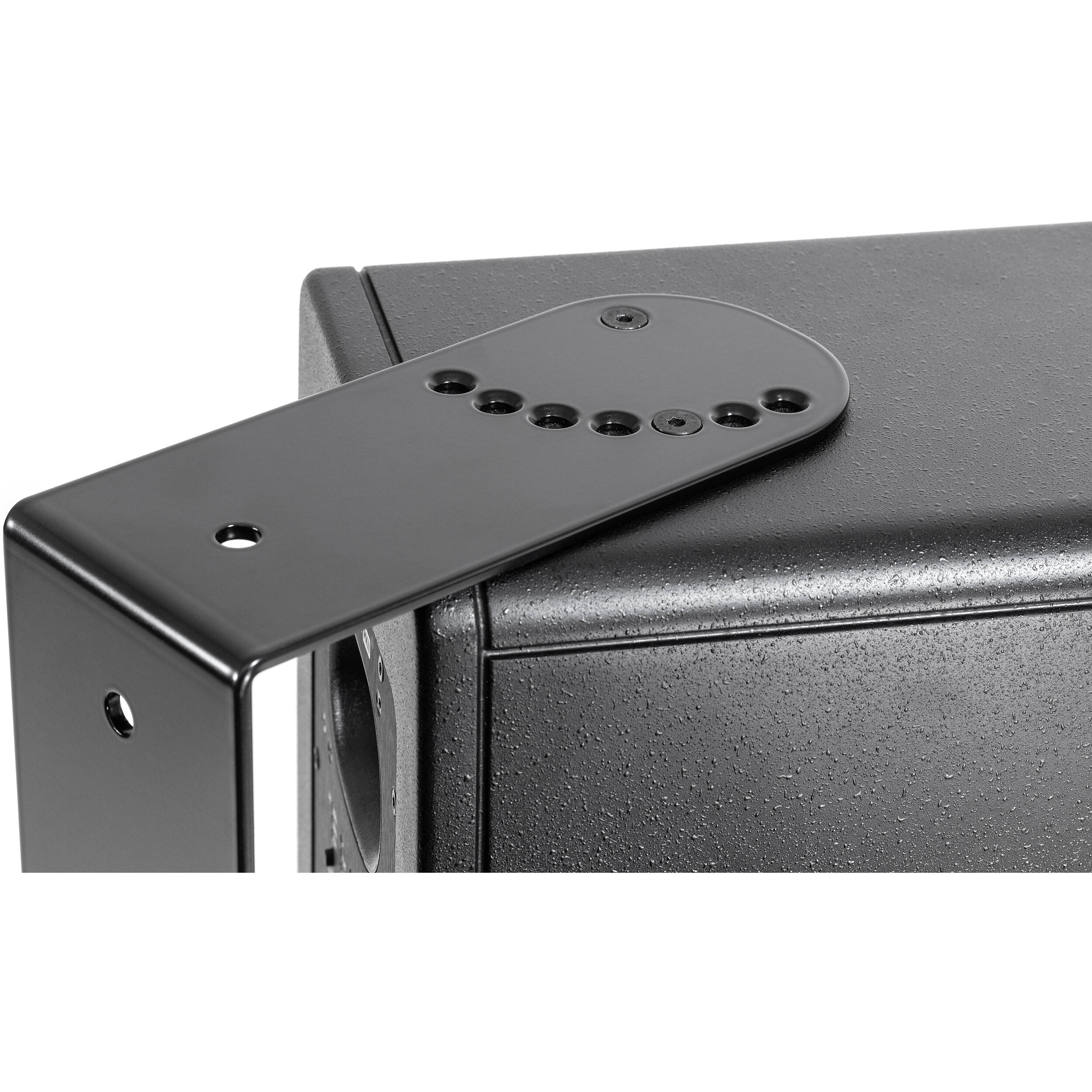 IK Multimedia iLoud Precision MTM MK2 studio monitor stands with mounting brackets for secure speaker placement.