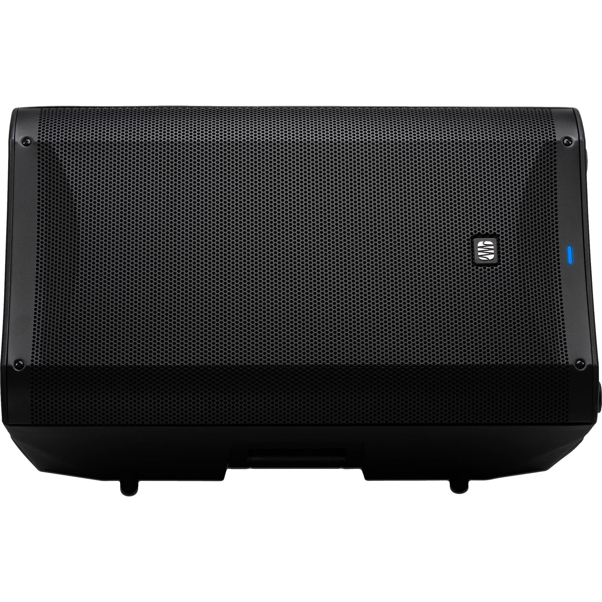 Presonus Air XD 12 active loudspeaker shown from the front with its grille and control panel visible.