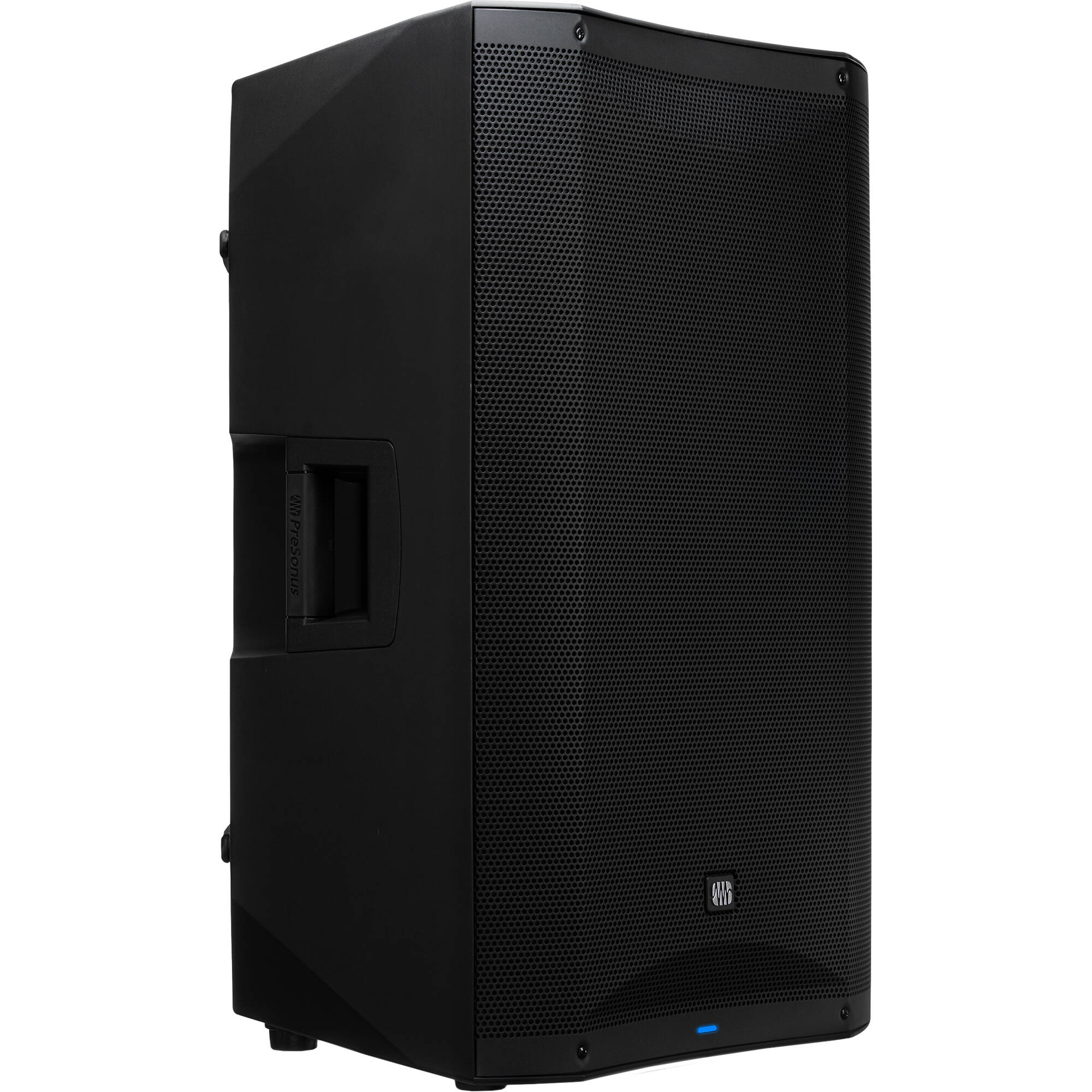 Presonus Air XD 15 active loudspeakers with black enclosures and front grills, designed for professional audio sound reinforcement.