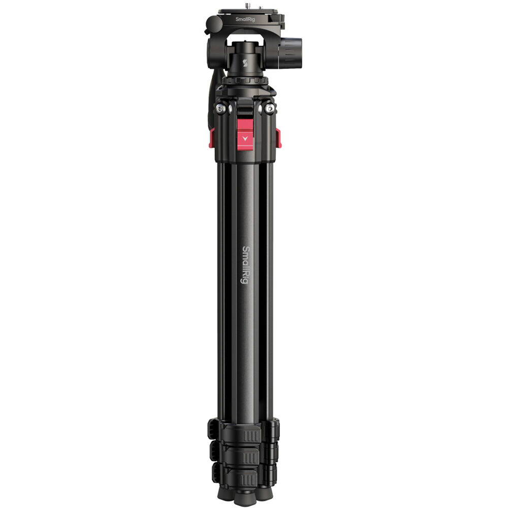SmallRig small video tripod with adjustable legs and black finish, suitable for camera stabilization and filming support.