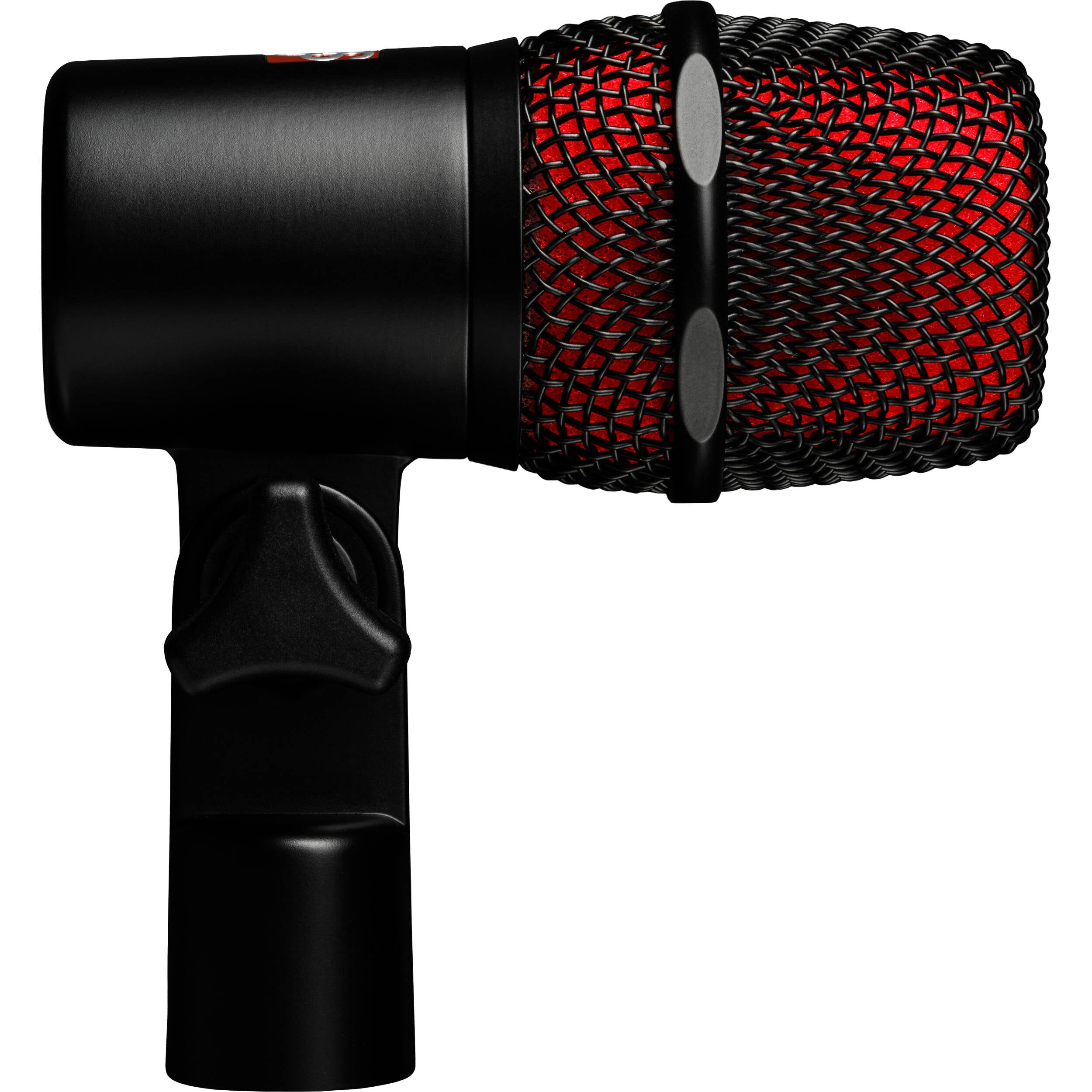 SE Electronics V BEAT dynamic microphone with black grille and body, ideal for live vocals and studio recording.