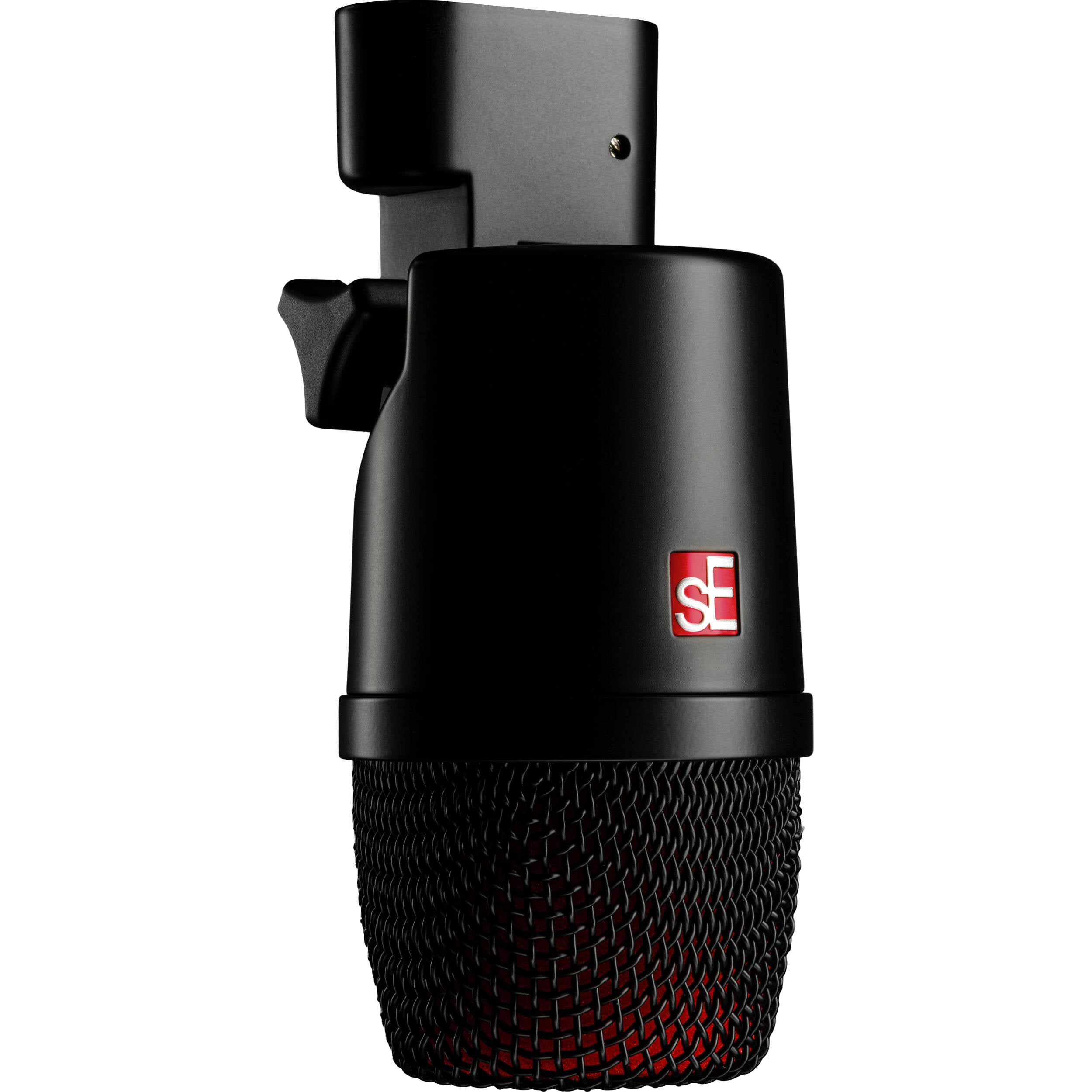 sE Electronics V KICK dynamic microphone with rugged design, ideal for kick drum and instrument miking applications.