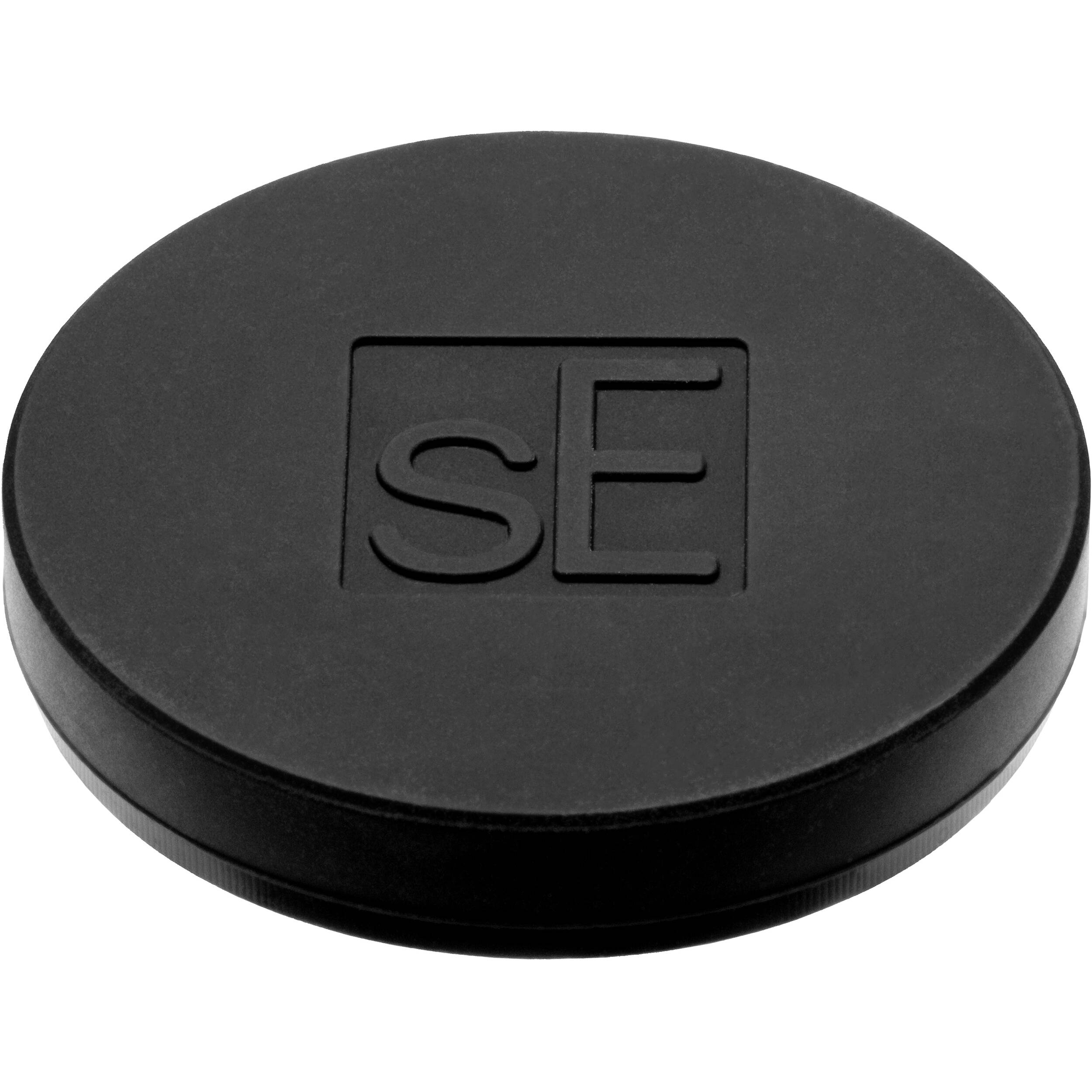 sE Electronics V7 MC2 dynamic microphone with black grille and body, shown resting on a stand against a neutral background.
