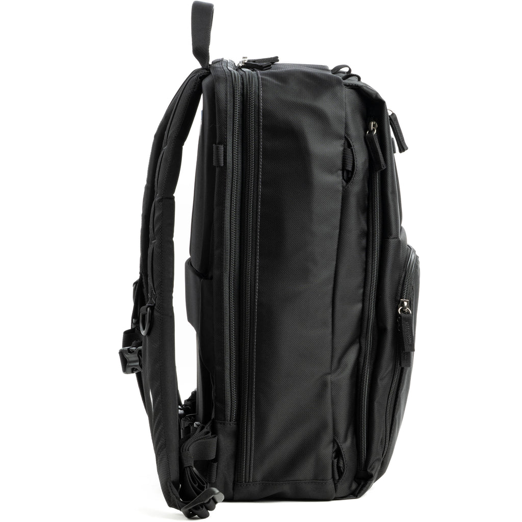 Think Tank Shape Shifter video equipment bag with adjustable compartments and padded design for versatile camera gear storage.