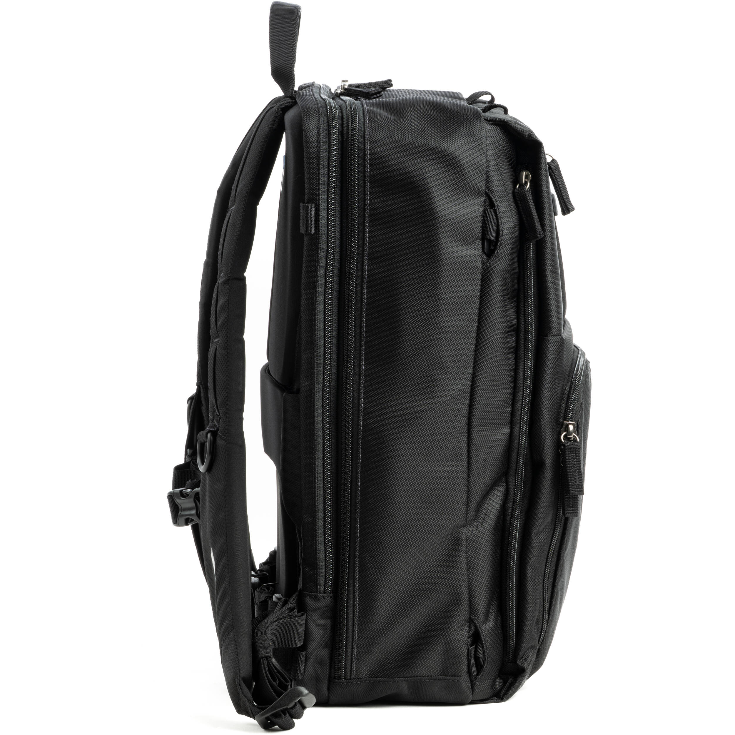 Think Tank Shape Shifter video equipment bag with adjustable compartments and padded design for versatile camera gear storage.