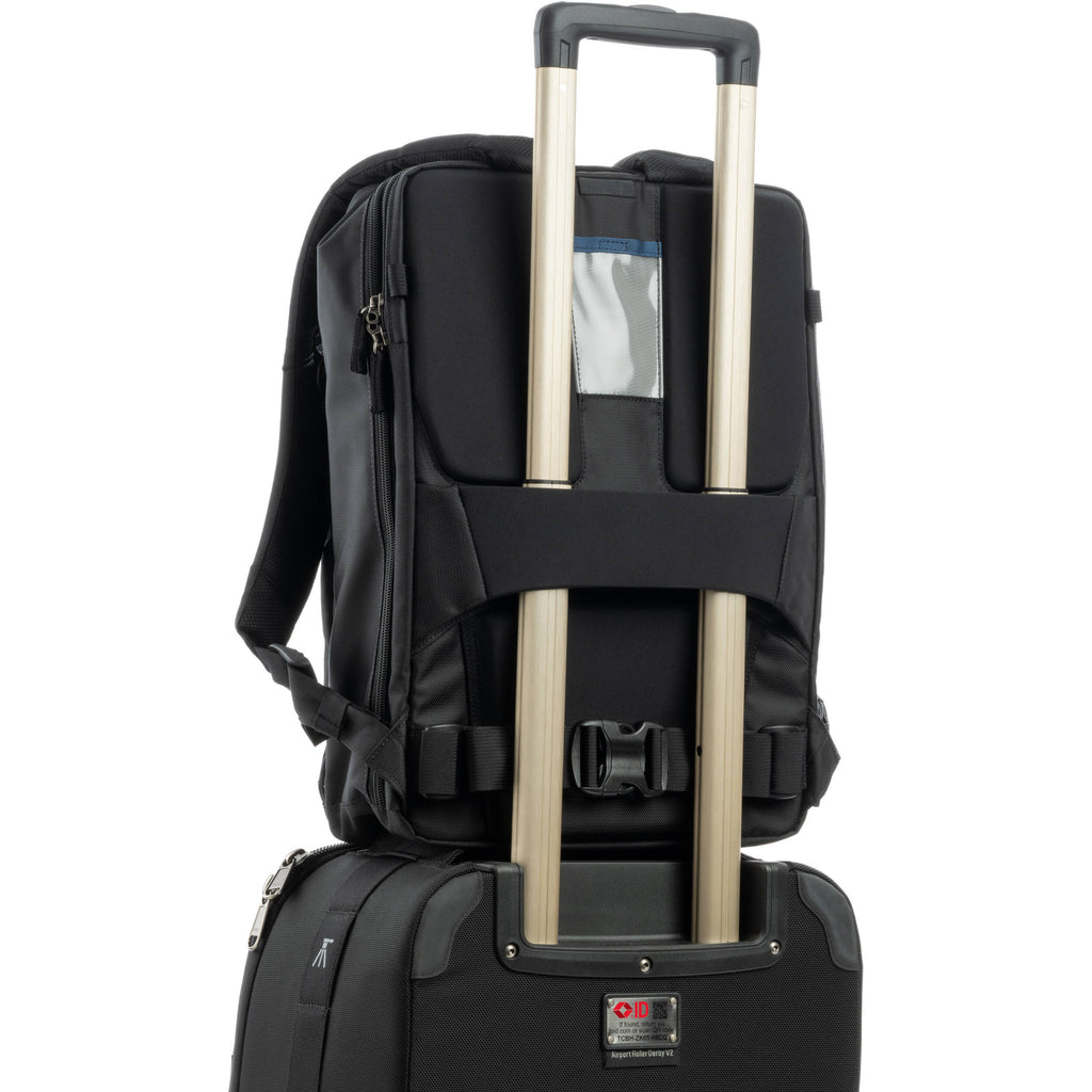 Think Tank Shape Shifter video equipment bag with multiple compartments and padded interior for DSLR cameras and accessories.