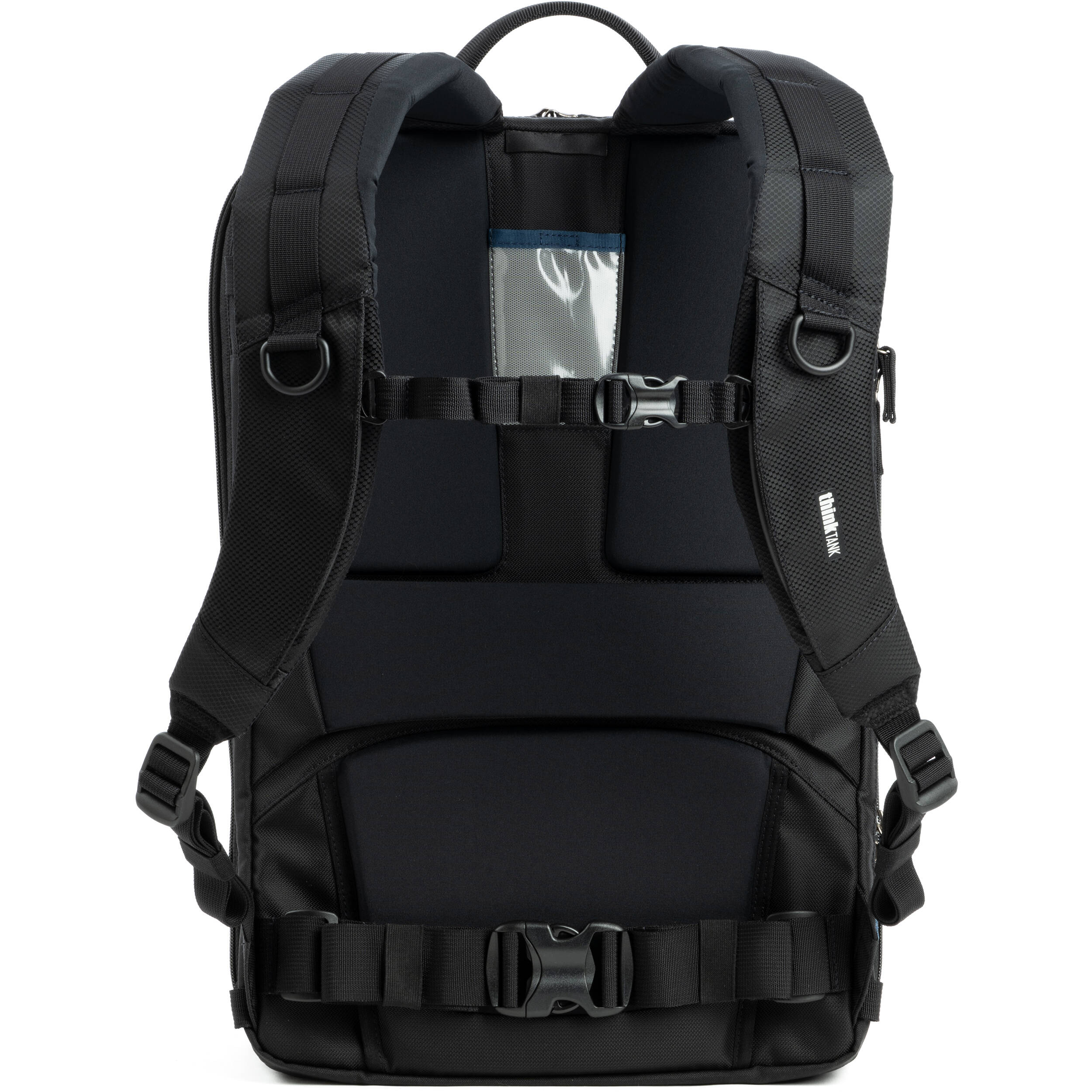 Think Tank Shape Shifter video equipment bag with adjustable compartments and padded exterior for camera gear protection.