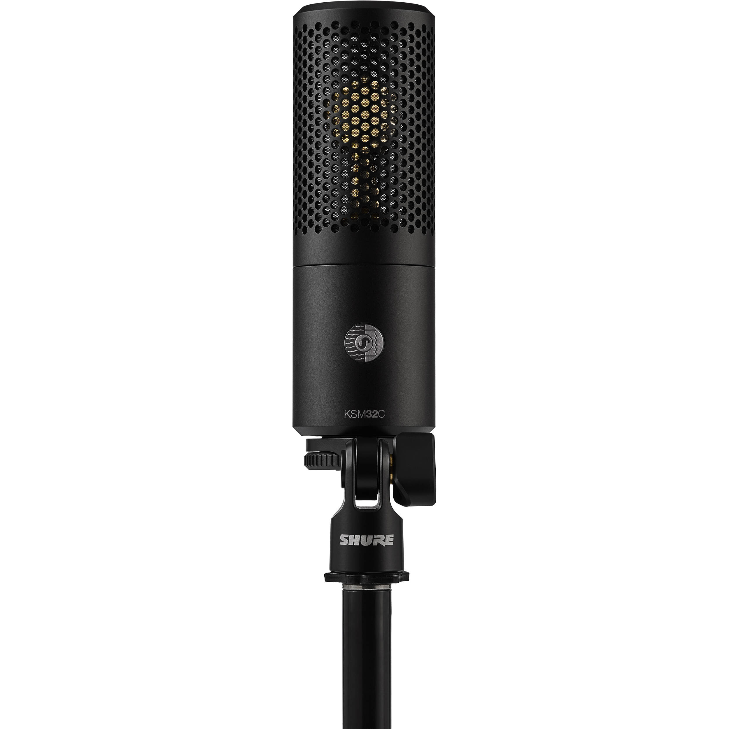 Shure KSM32C/HM condenser microphone from the Stage Kit, displaying a professional microphone with black body and grille.