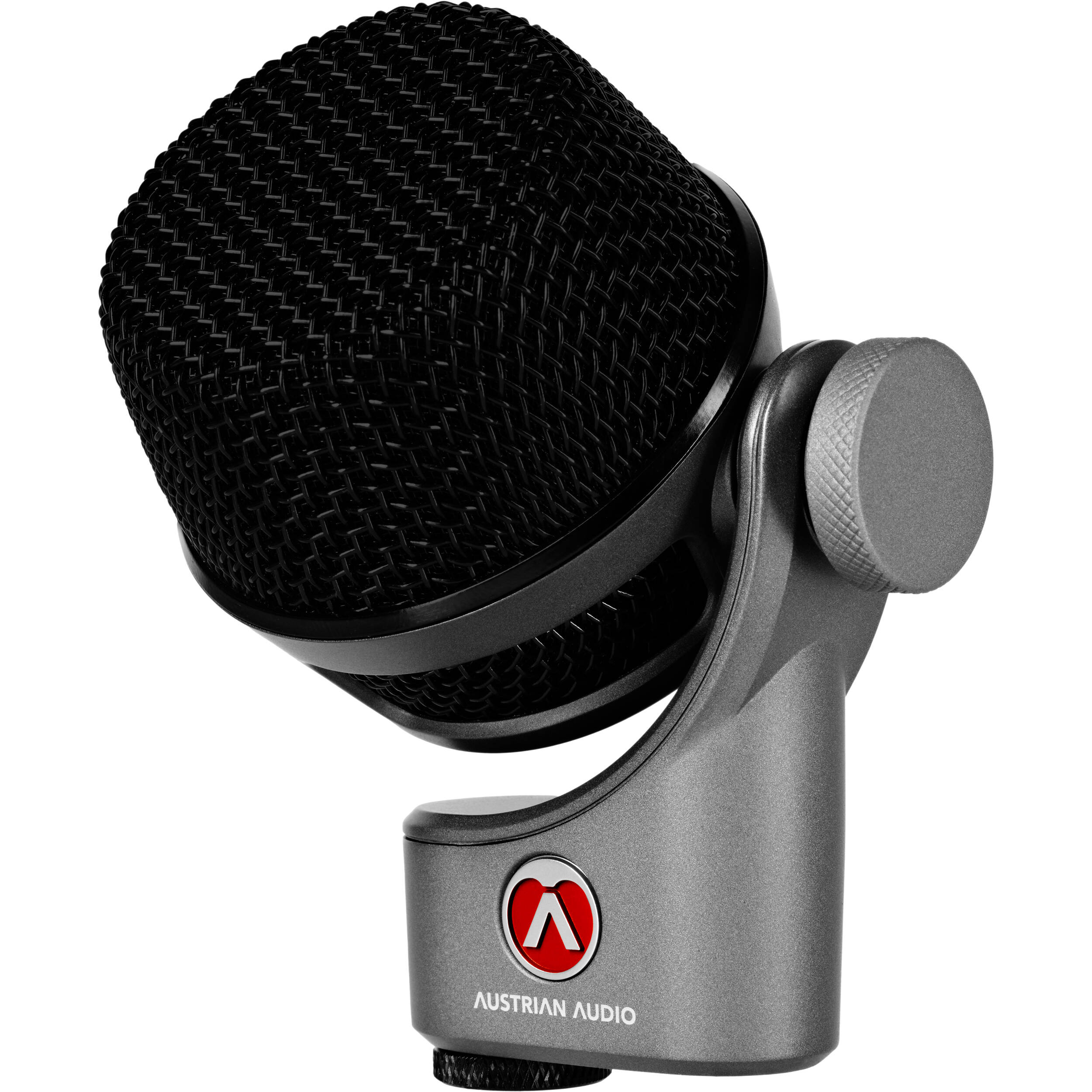 Austrian Audio OC-B6 condenser microphone with black body and grille, designed for professional studio recording and vocals.