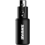 Shure MVX2U Gen 2 USB audio interface with XLR and USB ports, compact design, and professional audio equipment features.