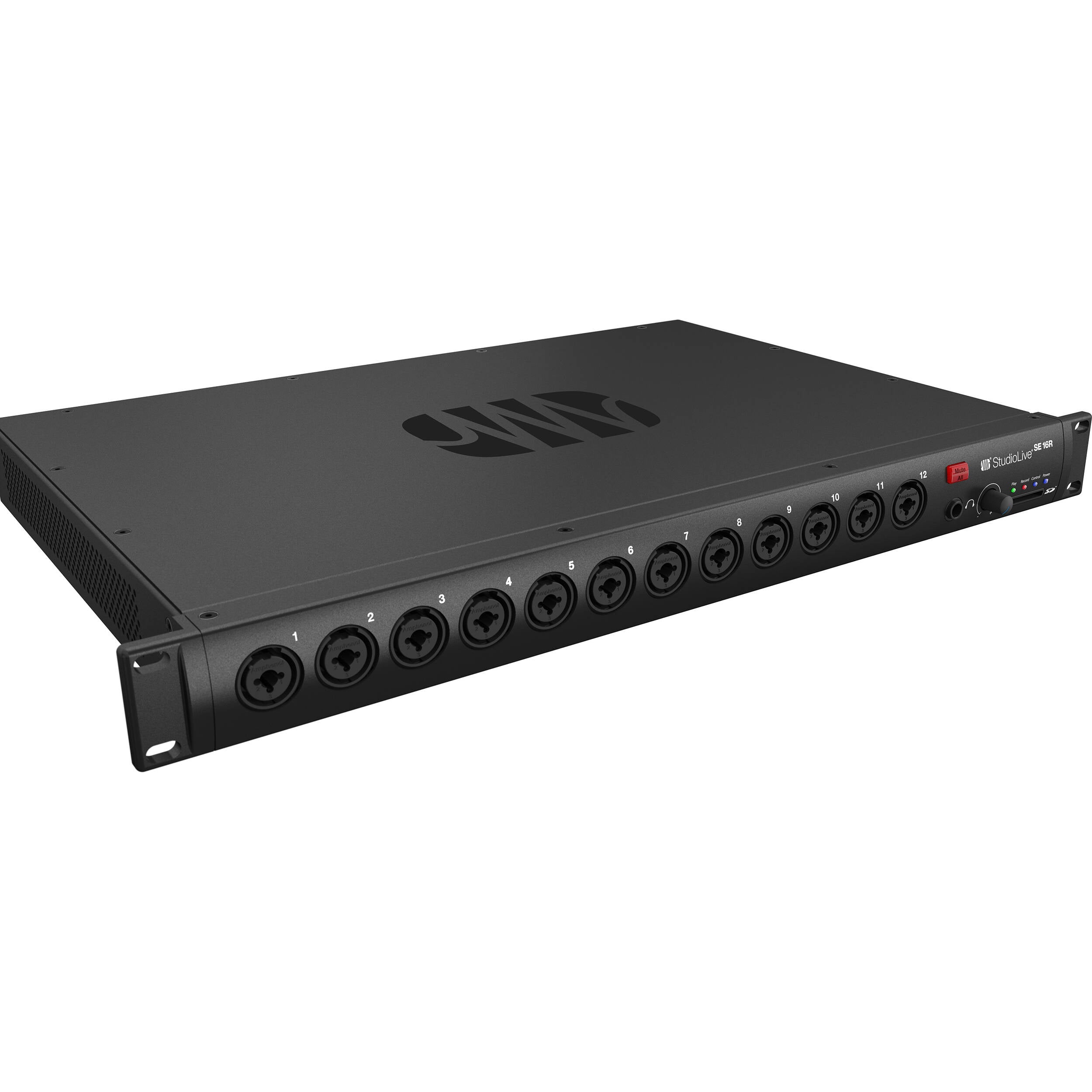 PreSonus StudioLive Series III SE 16R digital mixer with multiple input channels and control knobs, professional audio equipment.