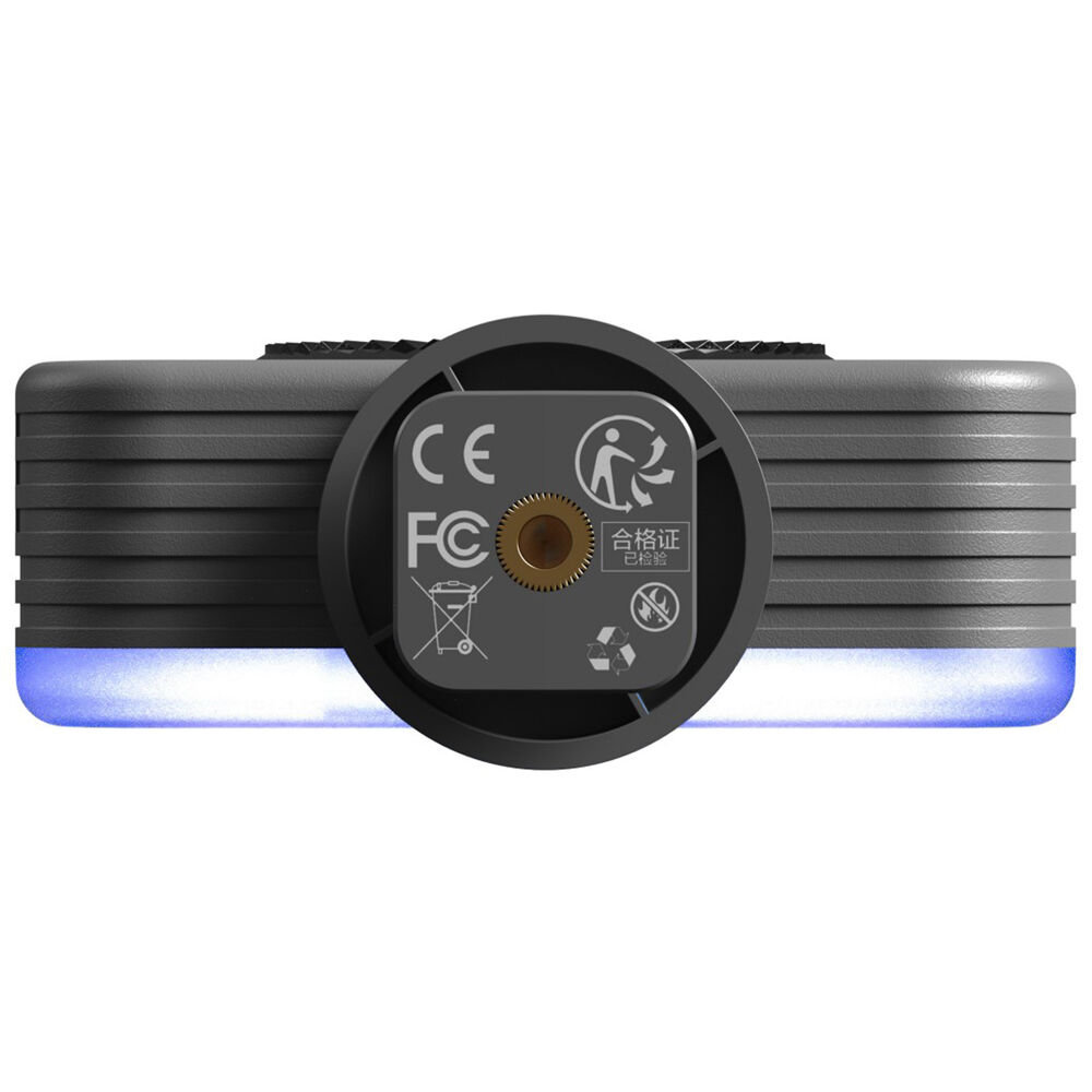 SmallRig Neo Mini LED Video Light P108 RGB light showing compact, adjustable lighting with color options on a professional video setup.