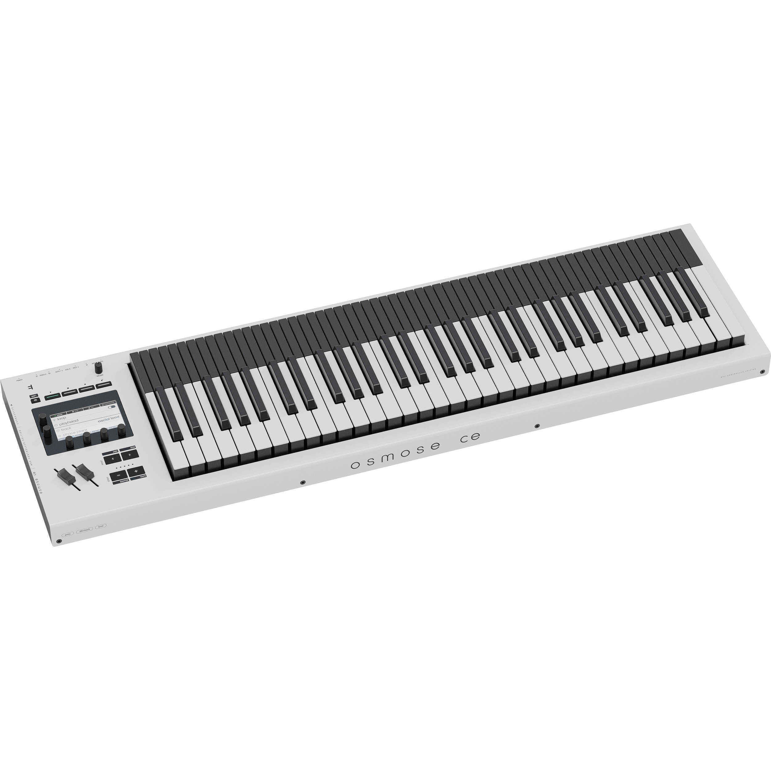 Expressive E Osmose CE 61 midi keyboard with expressive controls and sleek design, ideal for music production and performance.